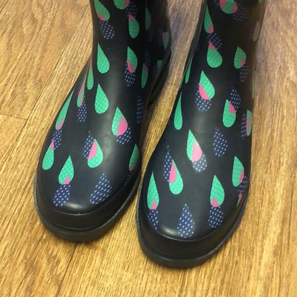 Western Chief Multicolored Raindrop Rain Boots Size 10 - Picture 5 of 13
